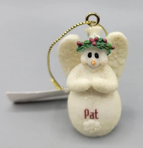 Ganz Christmas Ornament Snowangel Snowman Angel PAT Customized Name - Picture 1 of 3