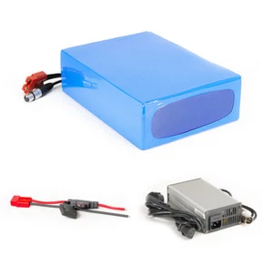 Akku 52V (48V) 25Ah 1300Wh Lithium-Ionen Akkupack Scooter E-Bike Battery 60A BMS - Picture 1 of 7