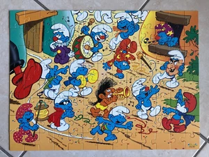Peyo - Beau puzzle schtroumpf - 100 pces - Ravensburger - la parade - 1995 - Photo 1/3