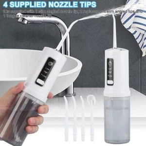 Cordless Water Flosser Dental Oral Irrigator Travel Teeth Cleaner Floss Pick US - Picture 1 of 12