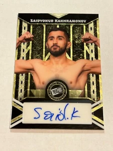2024 LEAF COLLECTIVE SAIDYOKUB KAKHRAMONOV 1/1 GOLD VINYL AUTO B4 - Picture 1 of 2