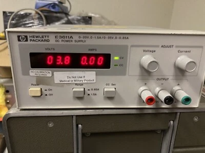 HP E3611A DC Power Supply , 20V, 1.5A, 35V, 0.85A - Image 1 of 4