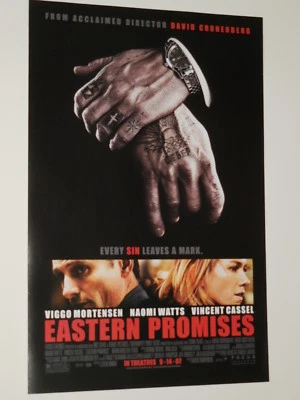 EASTERN PROMISES 11x17 D/S PROMO MOVIE POSTER