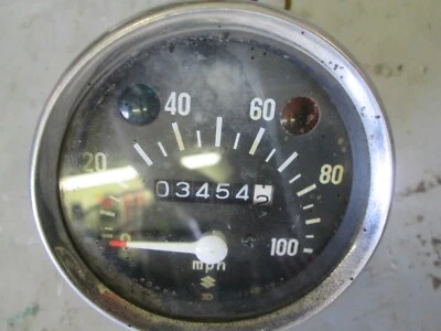VINTAGE SUZUKI TC90 / TS90 SPEEDOMETER ASSEMBLY 34100-20610 / 34100-20610-999 - Image 1 of 4
