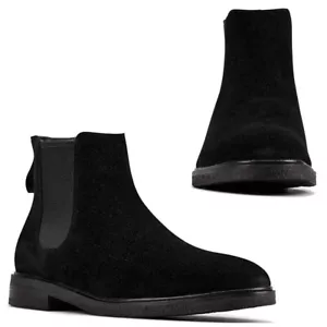 Clarks Clarkdale Gobi Bota CHELSEA GAMUZA NEGRA HOMBRE UK-9 G EU-43 M - Imagen 1 de 4