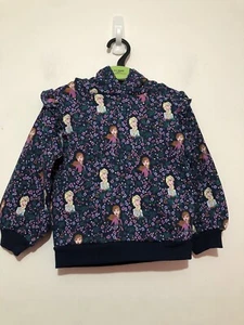 M&S Disney Frozen Girl’s Fleece Lined Hooded Jumper Hoodie 2-3 Years £16 - Picture 1 of 15