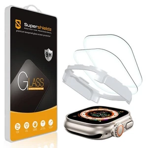 2 x protection d'écran en verre trempé mat anti-éblouissement pour Apple Watch Ultra/2 49 mm - Photo 1 sur 6