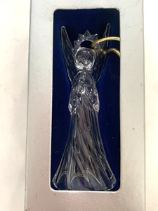 Mikasa Crystal Angel with Trumpet Christmas Tree Ornament Heavenly Music - Picture 1 of 10