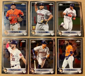 HOUSTON ASTROS TEAM (6) 2022 Topps Cromo ALTUVE BREGMAN ALVAREZ TUCKER GARCIA - Imagen 1 de 1