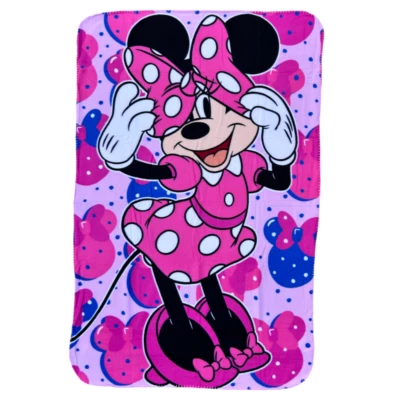PLAID IN PILE MINNIE DISNEY COPERTA IN MORBIDO POLIESTERE 100 X 150 CM 210 GSM - Immagine 1 di 4