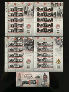 ISLE OF MAN 2005 60th ANNIV END OF WWII 8v SHEETS & 2v M/S SG1208/MS1216 VFU CTO - Picture 1 of 3