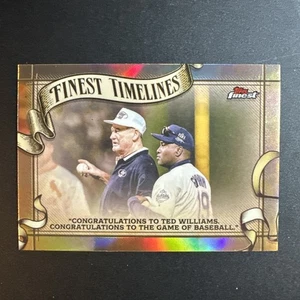 2025 Topps Finest Baseball Ted Williams Finest Timelines Refractor #FT-19 - Picture 1 of 2
