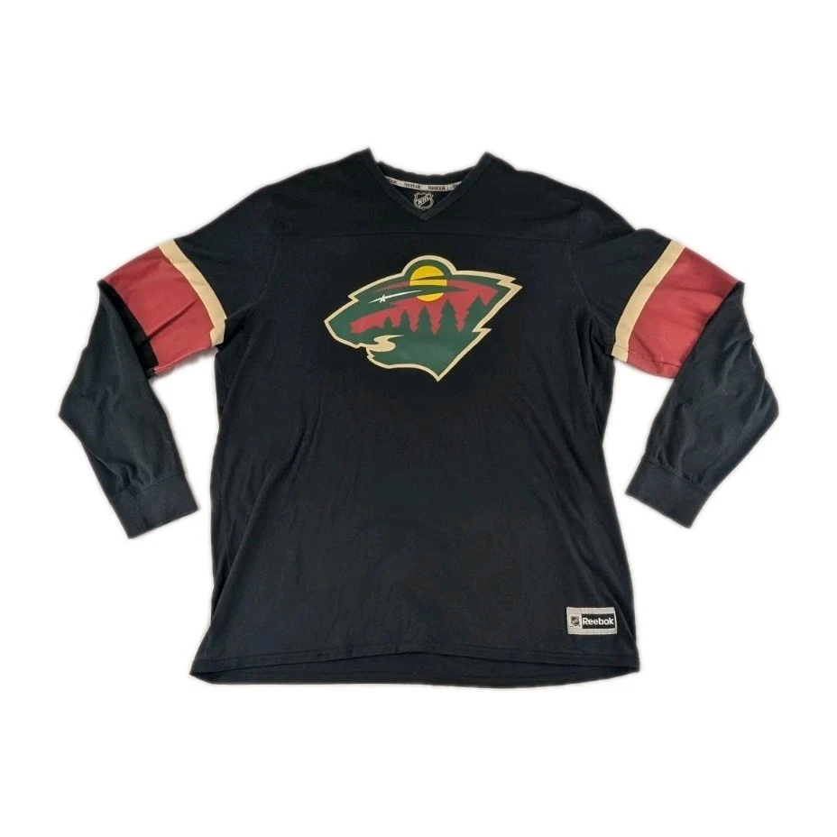 Camisa Jersey Mikko Koivu Minnesota Wild Reebok Manga Larga #9 Negra NHL 2XL XXL Foto 1 de 4
