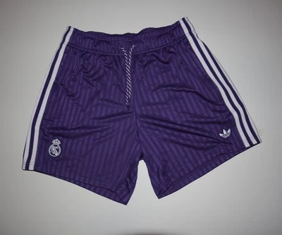 Pantalones Cortos Adidas Originales Real Madrid Fútbol Icono JF2586 Púrpura Para Hombre Talla M” Foto 1 de 4