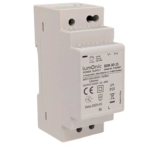 Netzteil Hutschiene BDR-30-15 15V 30W Input 100-240VAC Überlastschutz & kurzschl - Picture 1 of 9