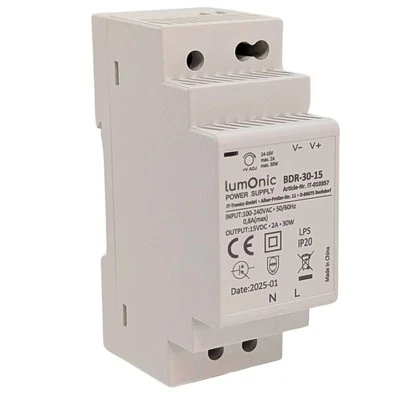 Netzteil Hutschiene BDR-30-15 15V 30W Input 100-240VAC Überlastschutz & kurzschl - Bild 1 von 4