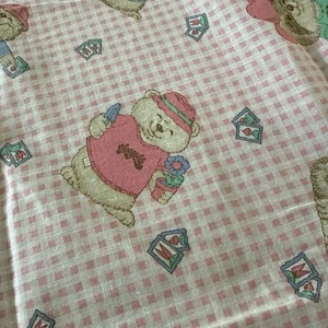Vtg 80s SHIRT TALES Cut n Sew Fabricl Raccoon Wild 'n Crazy T-Shirt Pink 3yd - Picture 1 of 5