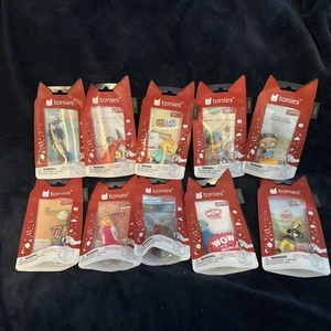 Lot of 10-Tonies Audio Storytime Characters Pout Pout fish, Fireman San, Dragon - Picture 1 of 1