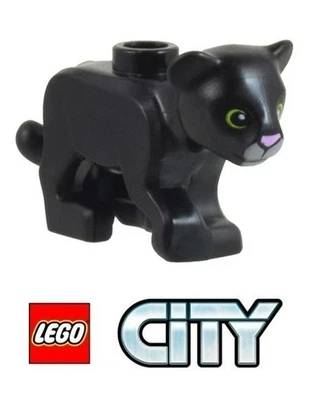 LEGO City - Black Panther Cat Baby Cub Minifigura del Set 60353 - NUEVO Foto 1 de 2