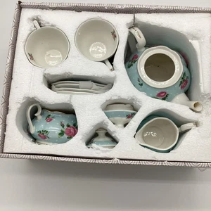 NUEVO BTaT- Juego de té floral tazas de té 8 oz té 38 oz crema y azúcar juego - Imagen 1 de 7