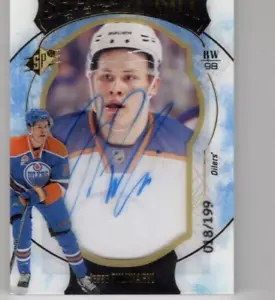 2016-17 SPx Shadow Box Rookies Blue #18/199 Jesse Puljujarvi Rookie Auto Pens - Picture 1 of 2