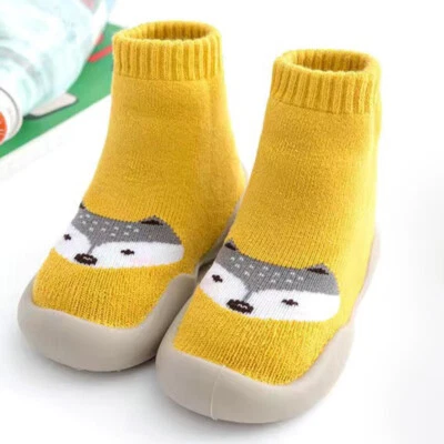 Newborn Baby Girls Boys Non Slip Infant Cotton Soft Non Slip Socks Walking Shoes - Image 1 of 4