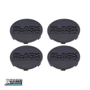 4 x Black Rhino Matte Black (PSC002) Wheel Center Cap CCBRPSC002MB - Picture 1 of 1