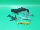 Whale Animal Toy Figure Lot Sperm Humpback Grey Beluga Ocean Sea Marine Mammal