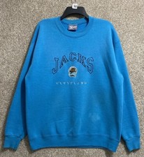 Vintage 90s IHL Hockey Mens Cleveland Lumberjacks Crewneck Sweatshirt Size Large