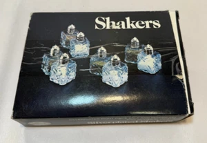 Vintage Leonard Silverplated Salt & Pepper Shakers 8 Piece Set - Picture 1 of 6