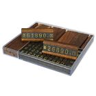 10 Sets/Box  Wood Combined Number Price Cube Tag Jewelry Adjustable Number1246