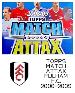 FULHAM F.C. Topps Match Attax TCG 2008/09 KARTEN AUSSUCHEN - Bild 1 von 31