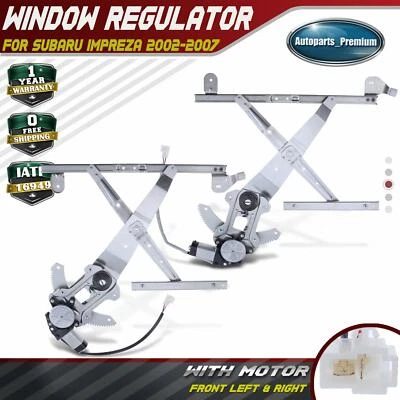 Power Window Regulator w/ Motor for Subaru Impreza 2002-2007 Front Left & Right - Image 1 of 4