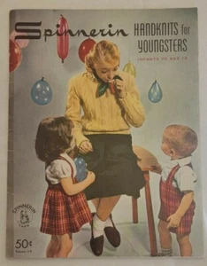 Spinnerin Magazine - Volume 119 - Handknits for Youngsters - Copyright 1952 - Picture 1 of 6