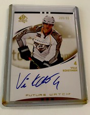 UD SP Authentic Autographed,Ville Koistinen, Nashville Predators, #226, N/M Cond