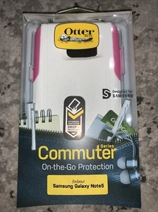 OtterBox Commuter Series Case for Samsung Galaxy Note 5 Pink White - Picture 1 of 4