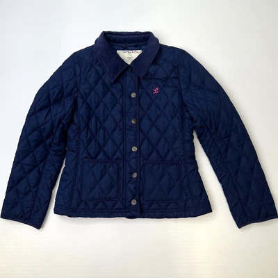 H&M Chaqueta Niña 10 Juvenil Edredón Pana Cuello Tronco Abrigo Azul Marino Cremallera Fiesta Core Go Foto 1 de 4