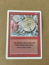 MTG Magic the Gathering Revised 3rd Edition Wheel of Fortune Card Lightly Played