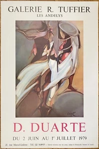 DALVA DUARTE ORIGINAL ART POSTER EXHIBITION GALERIE R. TUFFIER 1979 VINTAGE - Picture 1 of 17