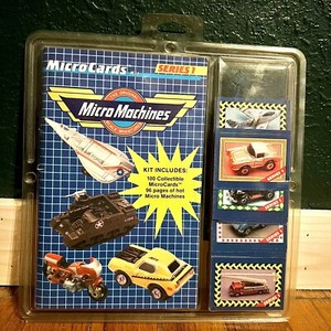 VTG 1989 Micro Machines Micro Cards Series 1 Complete 100 Cards 1 Booklet