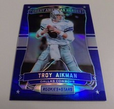 2016 PANINI ROOKIE and STARS GREAT AMERICAN HEROES #39 TROY AIKMAN INSERT CARD 