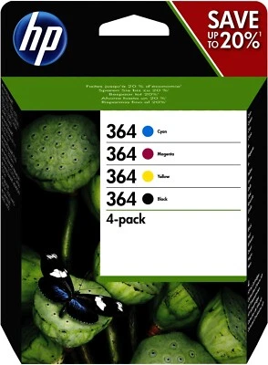 ORIGINAL HP 364 MULTIPACK TINTENPATRONEN - N9J73AE - HP OFFICEJET- OHNE OVP 2018 - Bild 1 von 4
