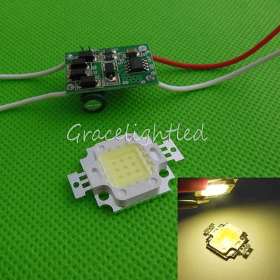 1kit 10W Neutral White 4000k High Power LED Chip + 10Watt Led Driver 12V  24V DC - Image 1 of 2