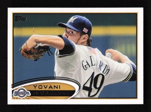 2012 Topps Yovani Gallardo   #654