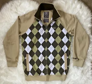 Chaqueta Ecko unltd Para Hombre Talla Mediana Cuello de Cejas Azul Marino Manga Larga Cremallera Geométrica - Imagen 1 de 7
