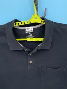Camisa de Trabajo Duluth Para Hombres 2XL Negra Polo Bolsillo en el Pecho Ventilado Armario Lazo Largo Alto - Imagen 1 de 10