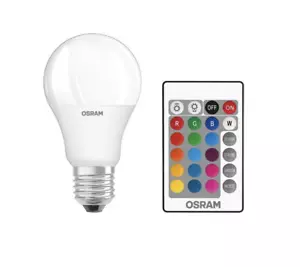 Osram LED Star Colour Changing GLS ES E27 A60 Bulb RGBW Dimmable Remote Control - Picture 1 of 6