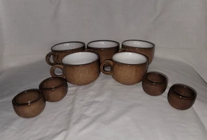 Friesland Melitta Ceracron Heidelberg Effekt Braun Kaffeetasse und Eierbecher braun - Bild 1 von 5