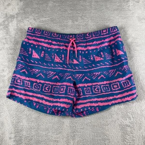 Chubbies Swim Trunks Shorts Mens Medium Blue Retro Geometric USA Lined Beach - Picture 1 of 14