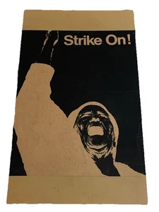 Vintage "Strike On!" Protest Poster 24x19 - Labor History Activism Art - Picture 1 of 10